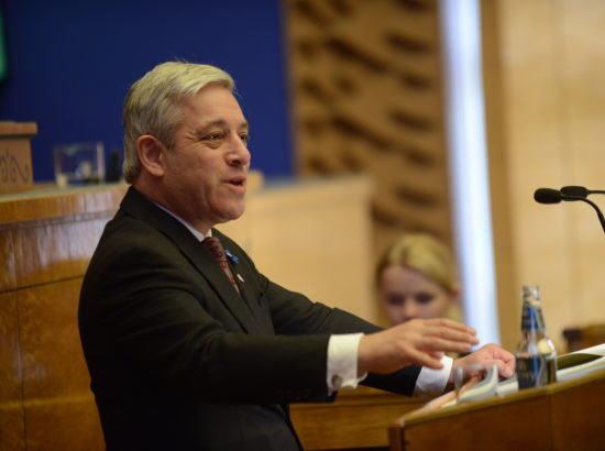 Briti parlamendi alamkoja esimehe John Bercow kõne Riigikogu ees